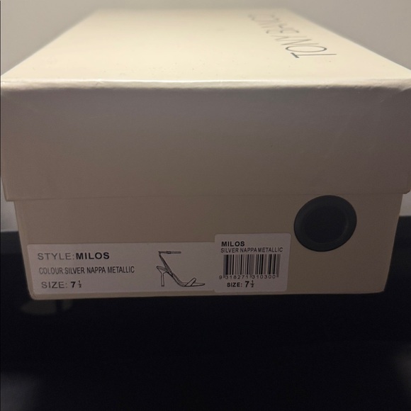 Tony Bianco Silver Nappa Metallic Heels - Picture 7 of 16